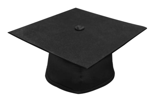 Matte Black Bachelors Graduation Cap - College & University - Graduation Cap and Gown