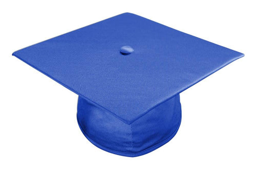 Shiny Royal Blue High School Cap