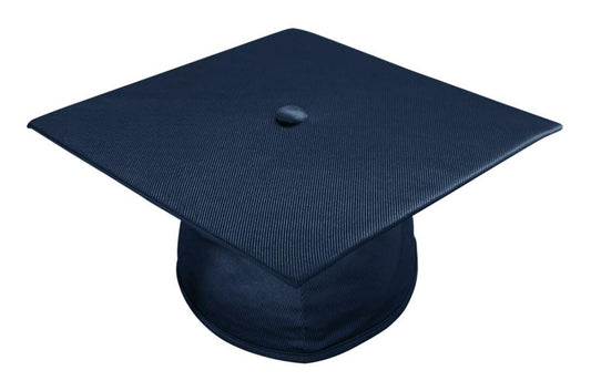 Shiny Navy Blue Bachelors Graduation Cap - College & University - Graduation Cap and Gown