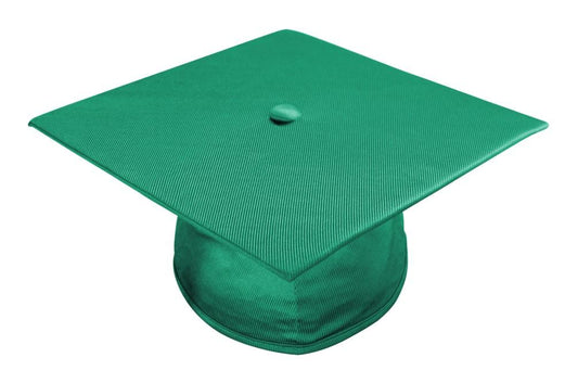 Shiny Emerald Green Bachelors Graduation Cap - College & University - Graduation Cap and Gown