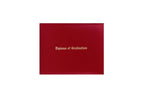 Red Imprinted High School Diploma Cover