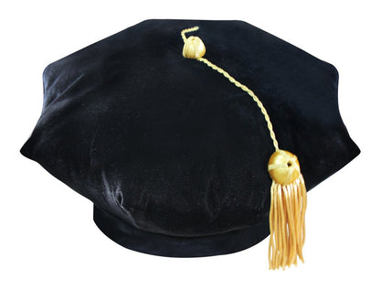 8 Sided Doctoral Tam - Academic Faculty Regalia - Graduation Cap and Gown