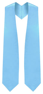 Light Blue Graduation Stole - Sky Blue College & High School Stoles - Graduation Cap and Gown