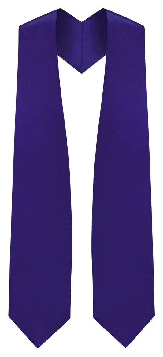 Purple Graduation Stole - Purple College & High School Stoles - Graduation Cap and Gown