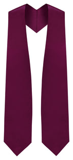 Maroon Graduation Stole - Maroon College & High School Stoles - Graduation Cap and Gown