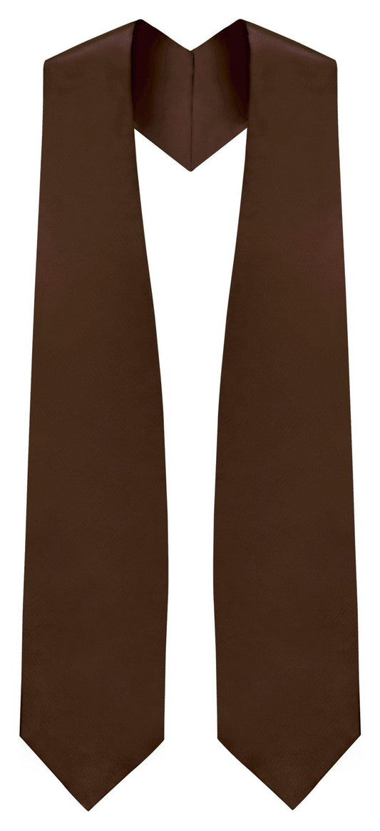 Brown Graduation Stole - Brown College & High School Stoles - Graduation Cap and Gown
