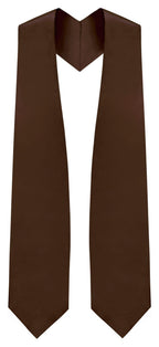 Brown Graduation Stole - Brown College & High School Stoles - Graduation Cap and Gown