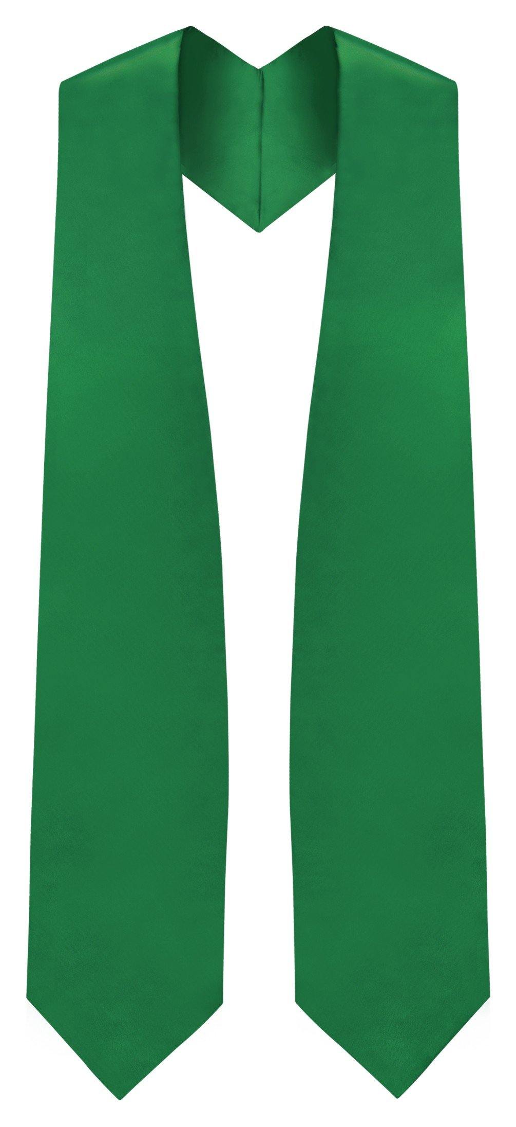 Green Graduation Stole - Green College & High School Stoles - Graduation Cap and Gown