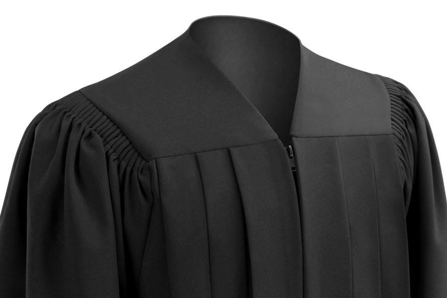 Deluxe Black Bachelors Graduation Gown - Academic Regalia 54XL (5'9" - 5'11") Deluxe Black Bachelors Graduation Gown - Academic Regalia 54XL (5'9" - 5'11")