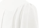 Matte White High School Graduation Gown - Graduation Cap and Gown