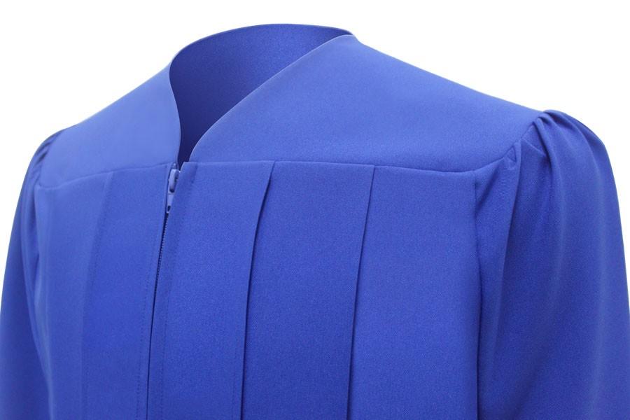 Matte Royal Blue Bachelors Graduation Gown - College & University 66 (6'9