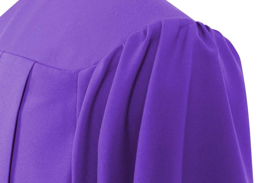 Matte Purple High School Graduation Gown - Graduation Cap and Gown