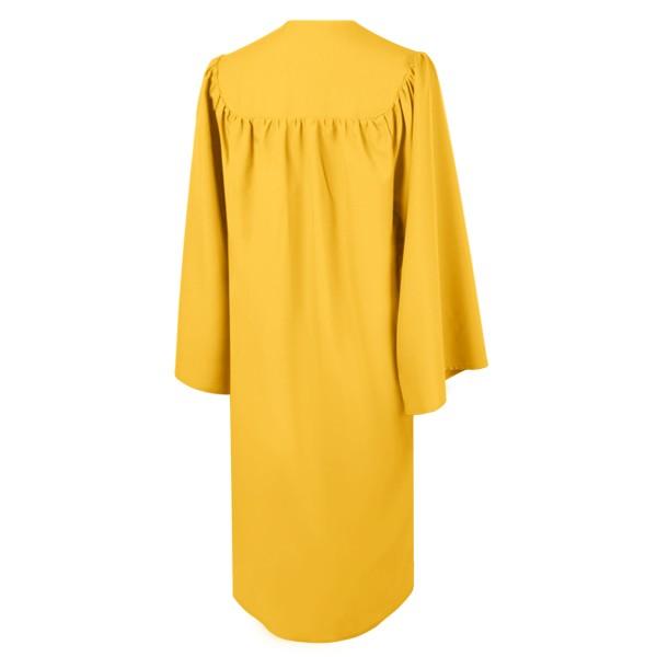 Matte Gold High School Graduation Gown 57XL (6'0" - 6'2") Matte Gold High School Graduation Gown 57XL (6'0" - 6'2")