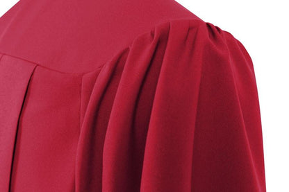 Matte Red High School Graduation Gown - Graduation Cap and Gown