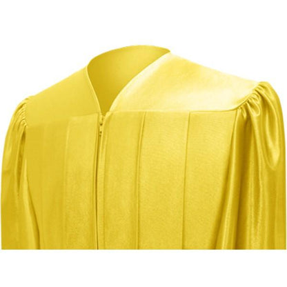 Shiny Gold High School Graduation Gown - Graduation Cap and Gown