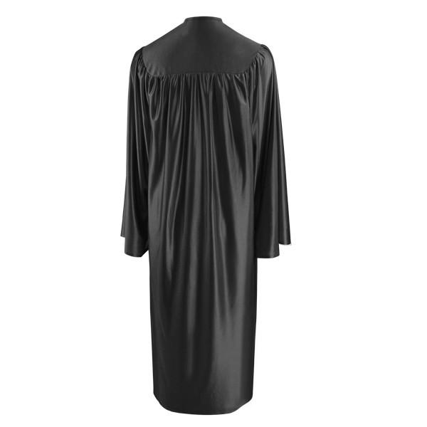 Shiny Black High School Graduation Gown 42 (4'9" - 4'11") Shiny Black High School Graduation Gown 42 (4'9" - 4'11")