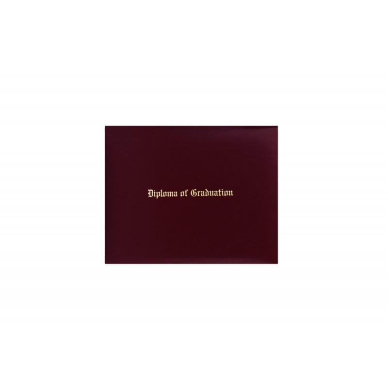 Maroon Imprinted Elementary Diploma Cover