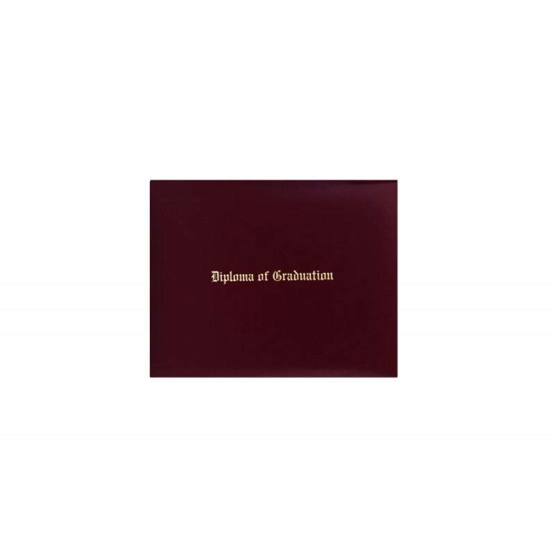 Maroon Imprinted College Diploma Cover