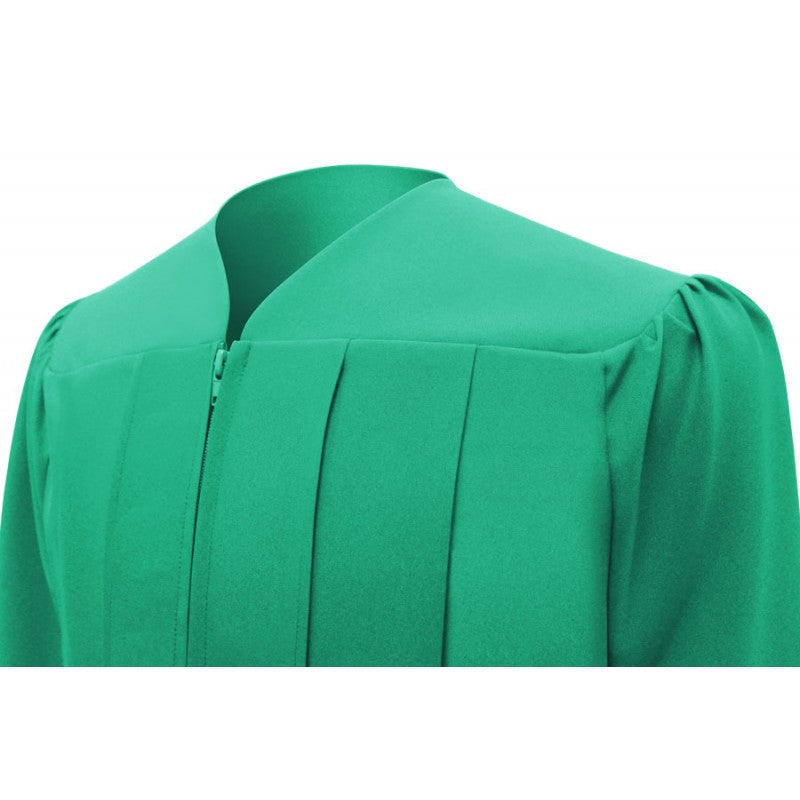 Matte Emerald Green Junior High/Middle School Cap & Gown