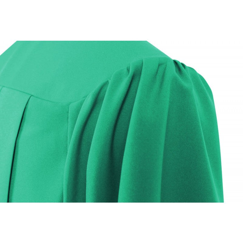 Matte Emerald Green Junior High/Middle School Cap & Gown