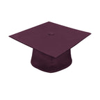 Matte Maroon Bachelors Cap & Gown