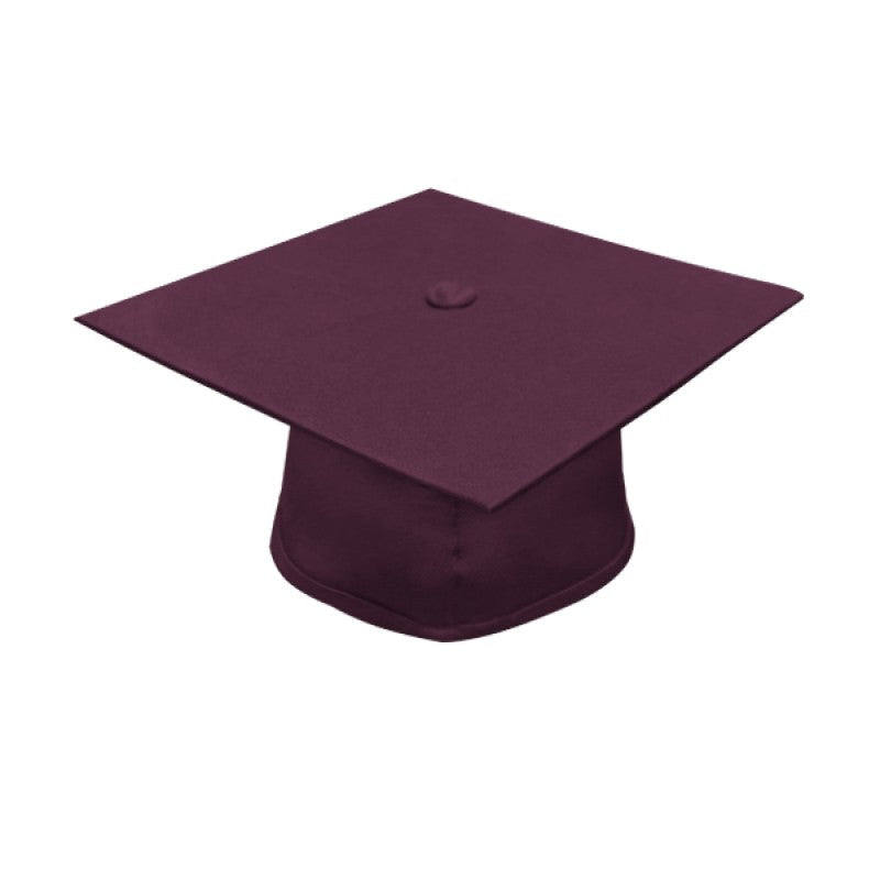 Matte Maroon High School Cap & Gown