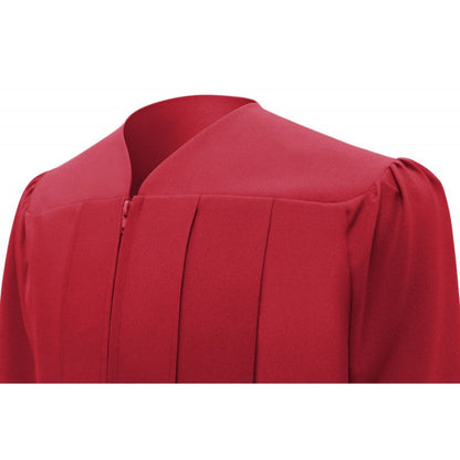Matte Red High School Cap & Gown