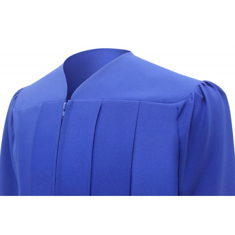 Matte Royal Blue Bachelors Academic Cap & Gown