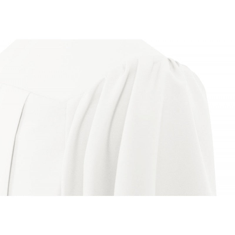 Matte White Junior High/Middle School Cap & Gown
