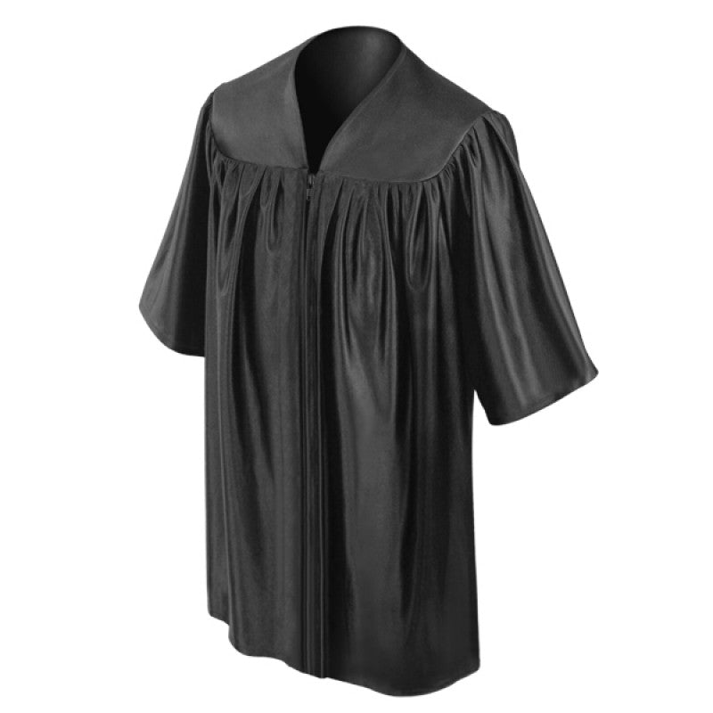 Shiny Black Kindergarten/Preschool Gown