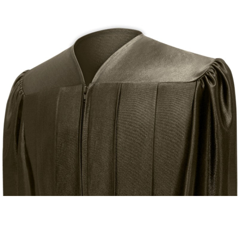 Shiny Brown Bachelors Academic Cap & Gown