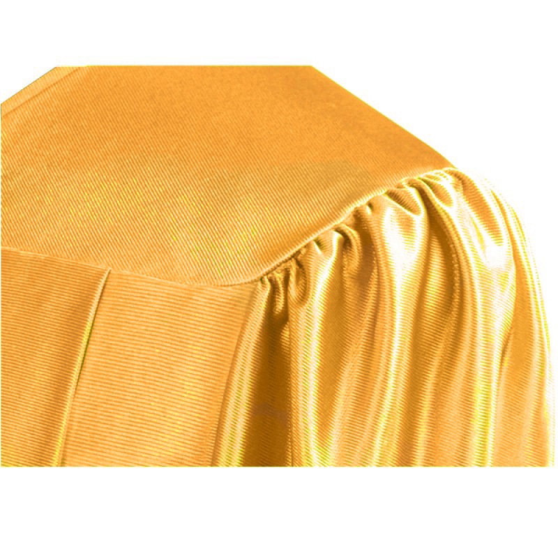 Shiny Antique Gold Bachelors Cap & Gown