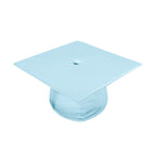 Shiny Light Blue Junior High/Middle School Cap & Gown