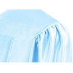 Shiny Light Blue Junior High/Middle School Cap & Gown