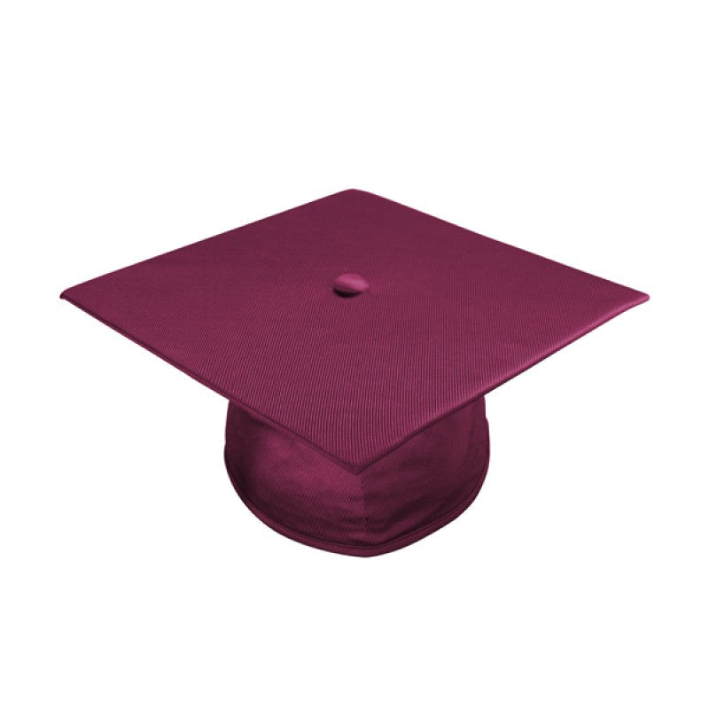 Shiny Maroon Junior High/Middle School Cap & Gown