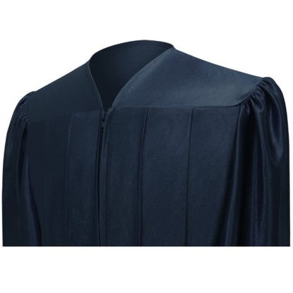 Shiny Navy Blue Elementary Cap & Gown