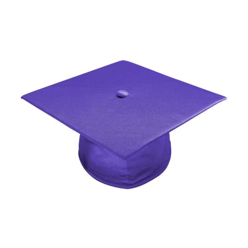 Shiny Purple High School Cap & Gown