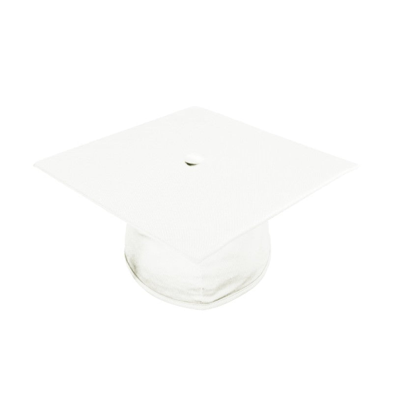 Shiny White Elementary Cap & Gown