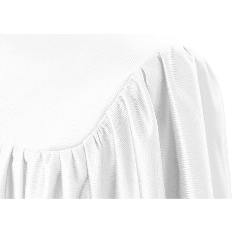 Shiny White Kindergarten/Preschool Cap & Gown