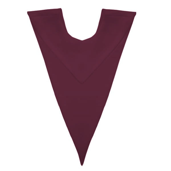 Maroon V Stole